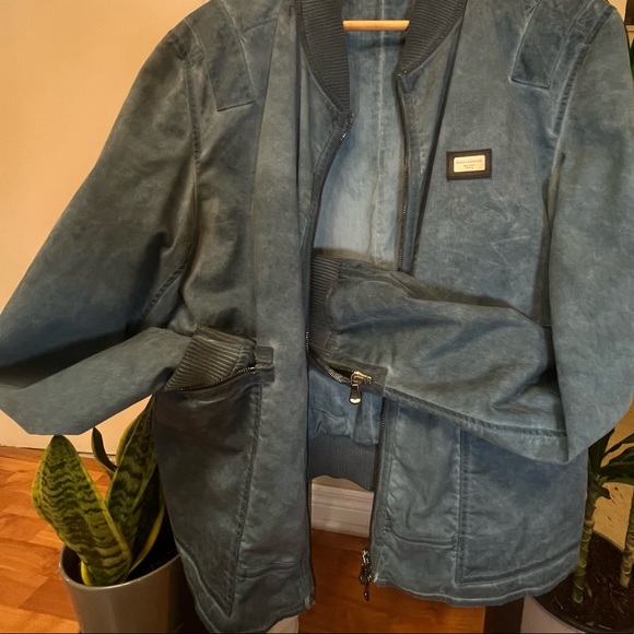 Authentic Dolce & Gabbana_ Authentic Apparel_Washed Blue Cotton Rebel Jacket - Picture 5 of 9